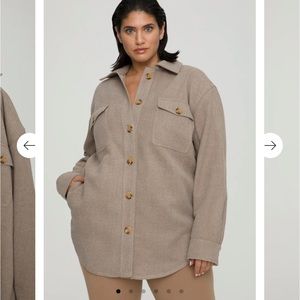 Good American Wool Shacket (BRAND NEW)